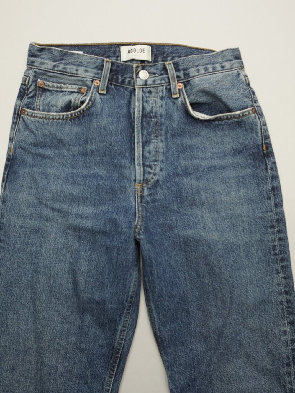 AGOLDE Fran Low Slung Easy Straight Jeans in Control Size 24 - Picture 5 of 12